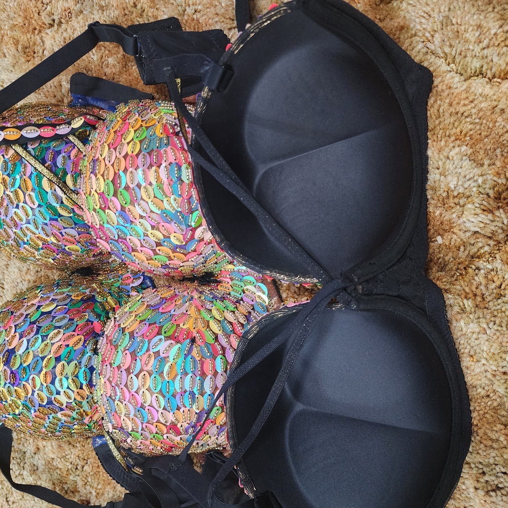UK2LA Multicolor Sequin Bra - Picture 2 of 2